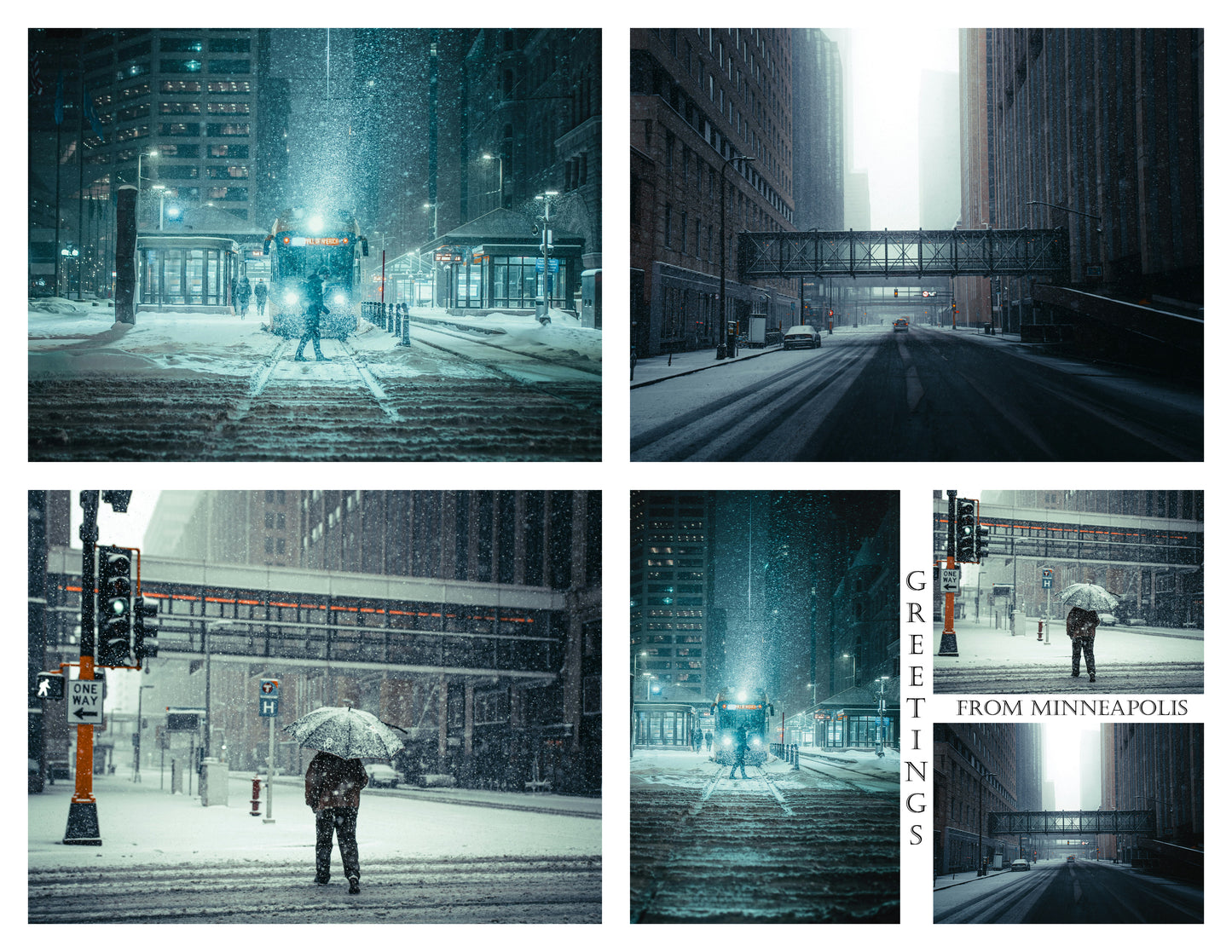 Minneapolis Minnesota In The Snow Multi-Pack 4X6
