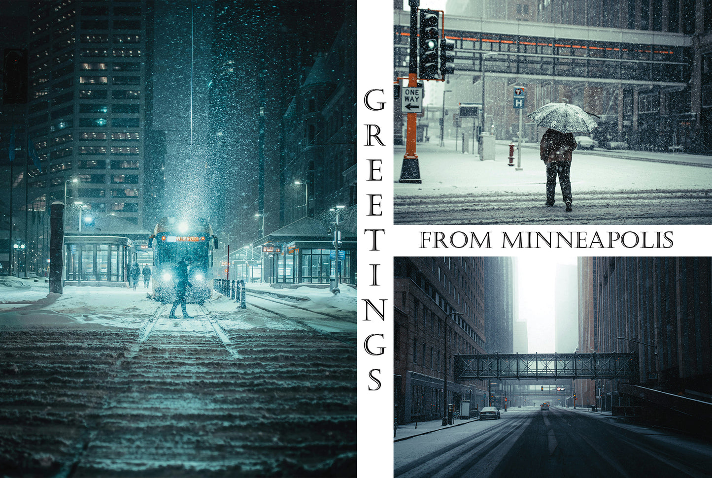 Minneapolis Minnesota In The Snow Multi-Pack 4X6