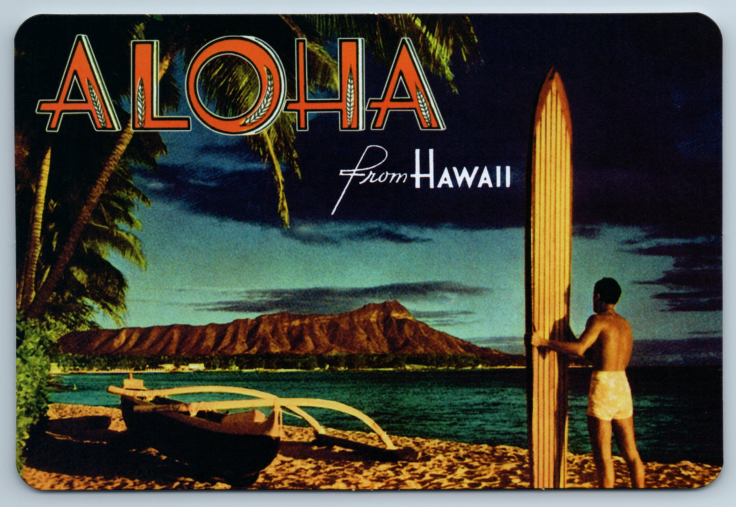 Aloha Hawaii - South Seas - Vintage Hawaiian Art - Box Set of 10 Hawaii Postcards
