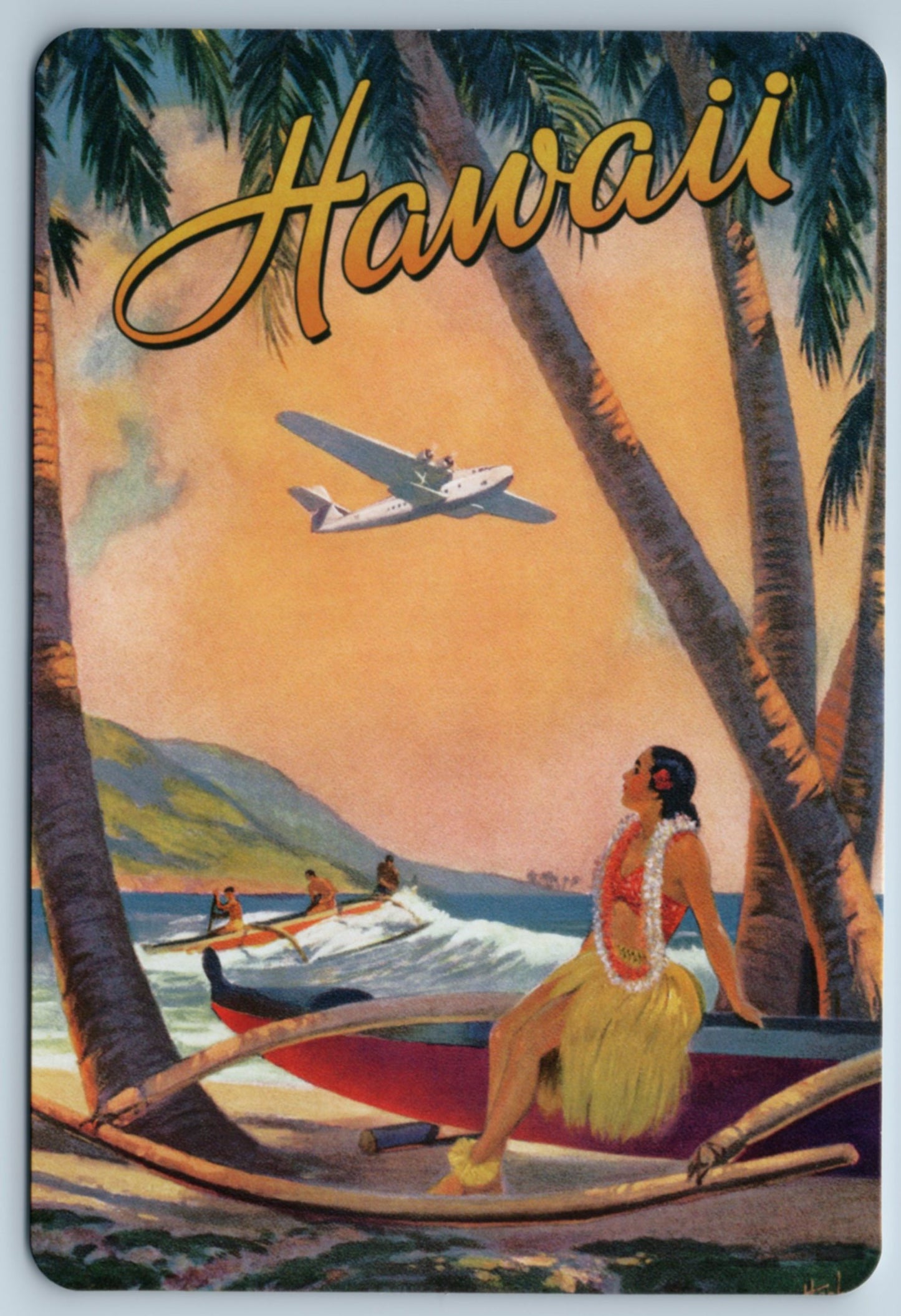 Aloha Hawaii - Waikiki - Vintage Hawaiian Art - Box Set of 10 Hawaii Postcards