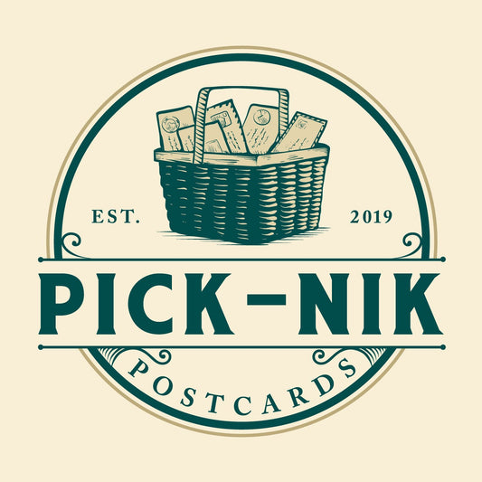 Pick-Nik Basket Surprise Unused 3 1/2" x 5 1/2" Postcards