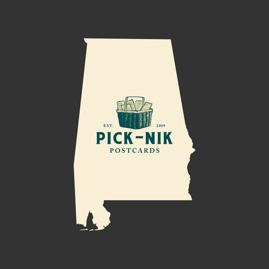 Alabama Pick-Nik Basket Surprise Unused 4X6 Postcards