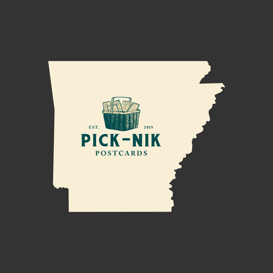 Arkansas Pick-Nik Basket Surprise Unused 4X6 Postcards