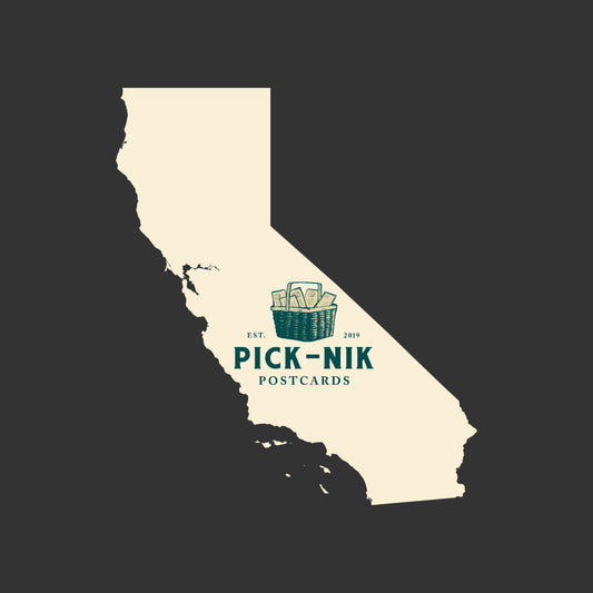 California Pick-Nik Basket Surprise Unused 4X6 Postcards
