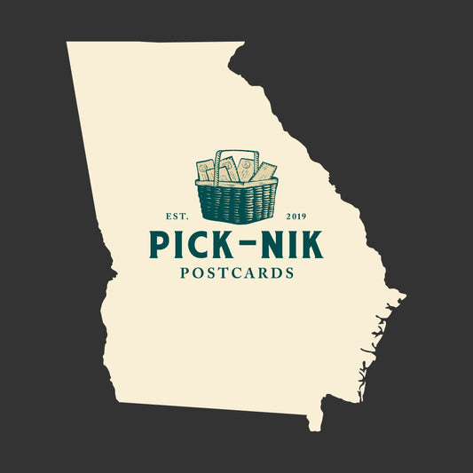 Georgia Pick-Nik Basket Surprise Unused 4X6 Postcards