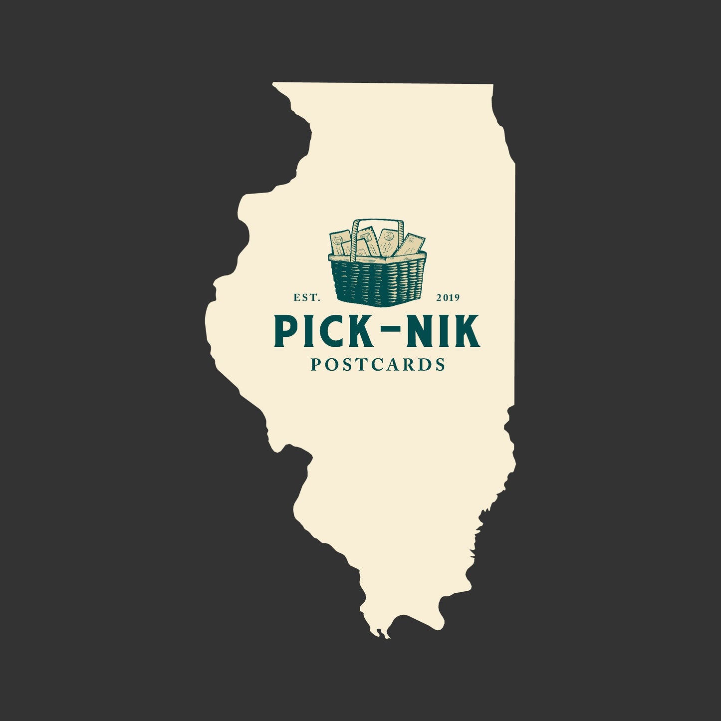 Illinois Pick-Nik Basket Surprise Unused 4X6 Postcards