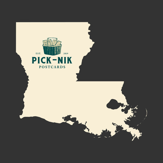 Louisiana Pick-Nik Basket Surprise Unused 4X6 Postcards