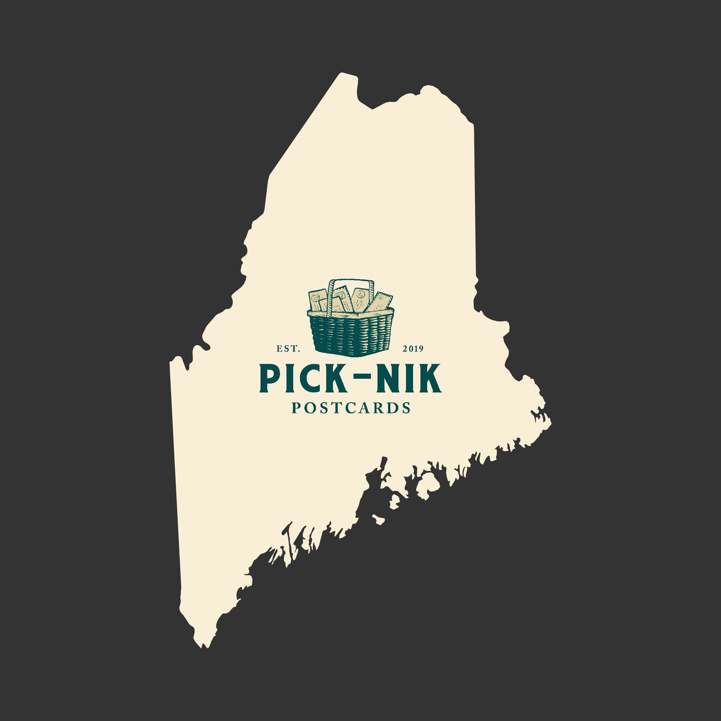 Maine Pick-Nik Basket Surprise Unused 4X6 Postcards
