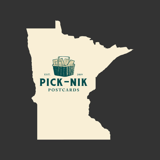 Minnesota Pick-Nik Basket Surprise Unused 4X6 Postcards