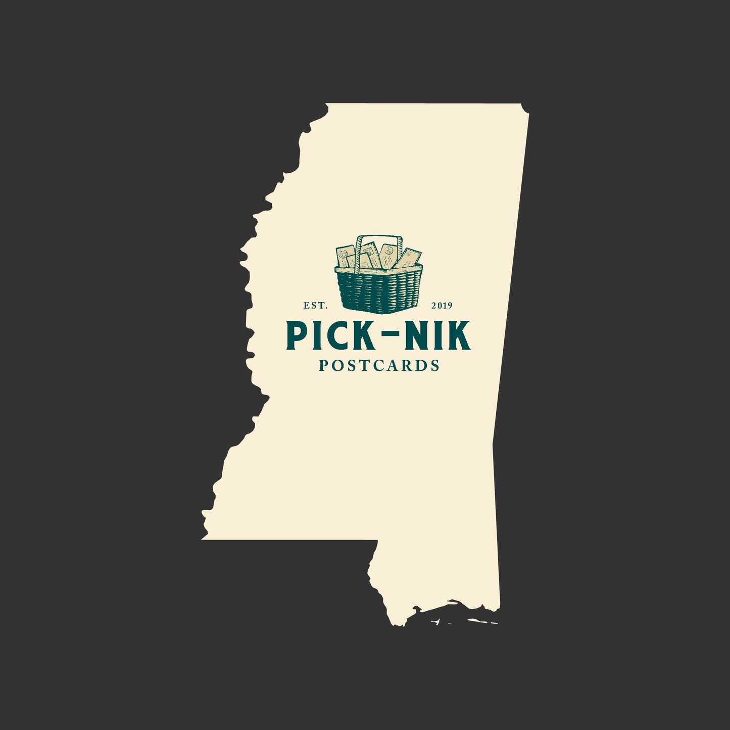 Mississippi Pick-Nik Basket Surprise Unused 4X6 Postcards