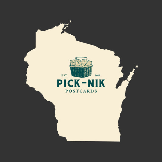 Wisconsin Pick-Nik Basket Surprise Unused 4X6 Postcards