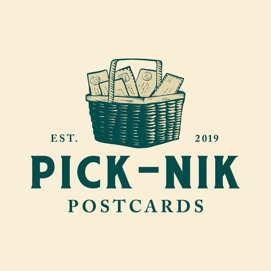 Pick-Nik Basket Surprise Unused 4X6 Postcards