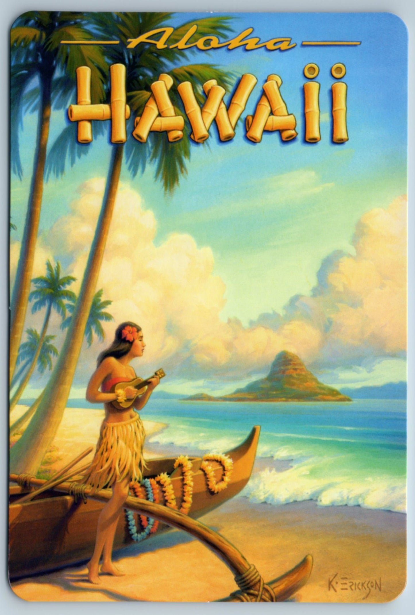 Aloha Hawaii - Collection Vol. 2 - By Kerne Erickson - Box Set of 10 Hawaii Postcards