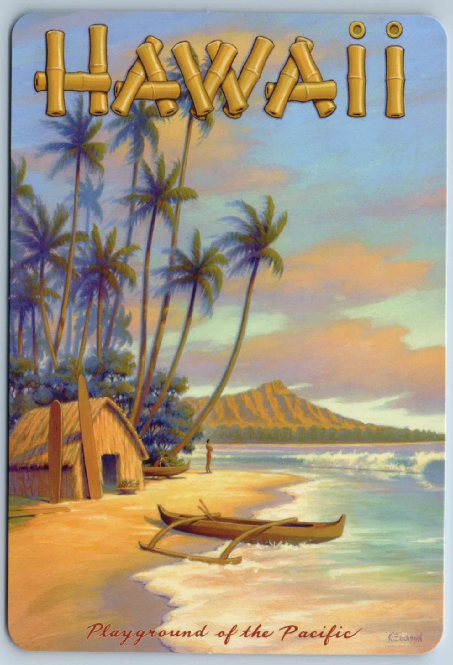 Aloha Hawaii - Waikiki - Vintage Hawaiian Art - Box Set of 10 Hawaii Postcards