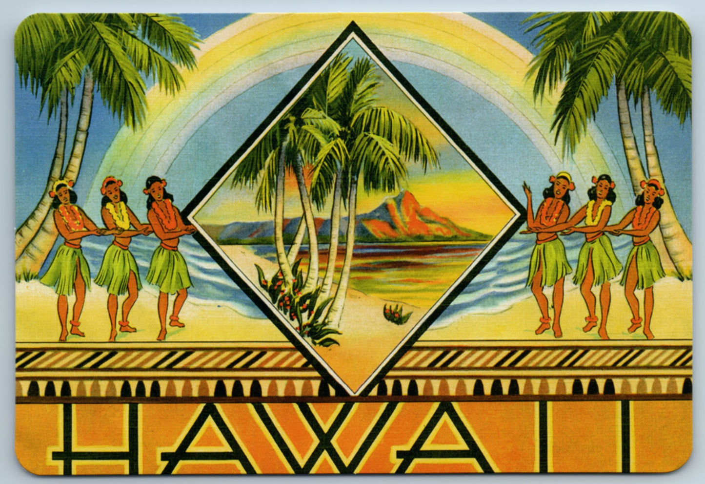 Aloha Hawaii - South Seas - Vintage Hawaiian Art - Box Set of 10 Hawaii Postcards