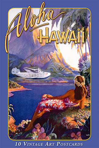 Aloha Hawaii - South Seas - Vintage Hawaiian Art - Box Set of 10 Hawaii Postcards
