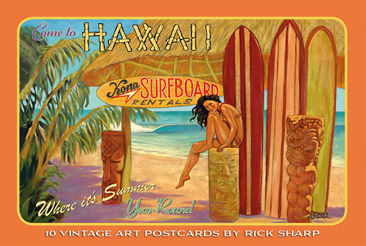Hawaii - Rick Sharp Vintage Collection - Box Set of 10 Hawaii Postcards